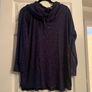 Motherhood maternity funnel neck knit top size large